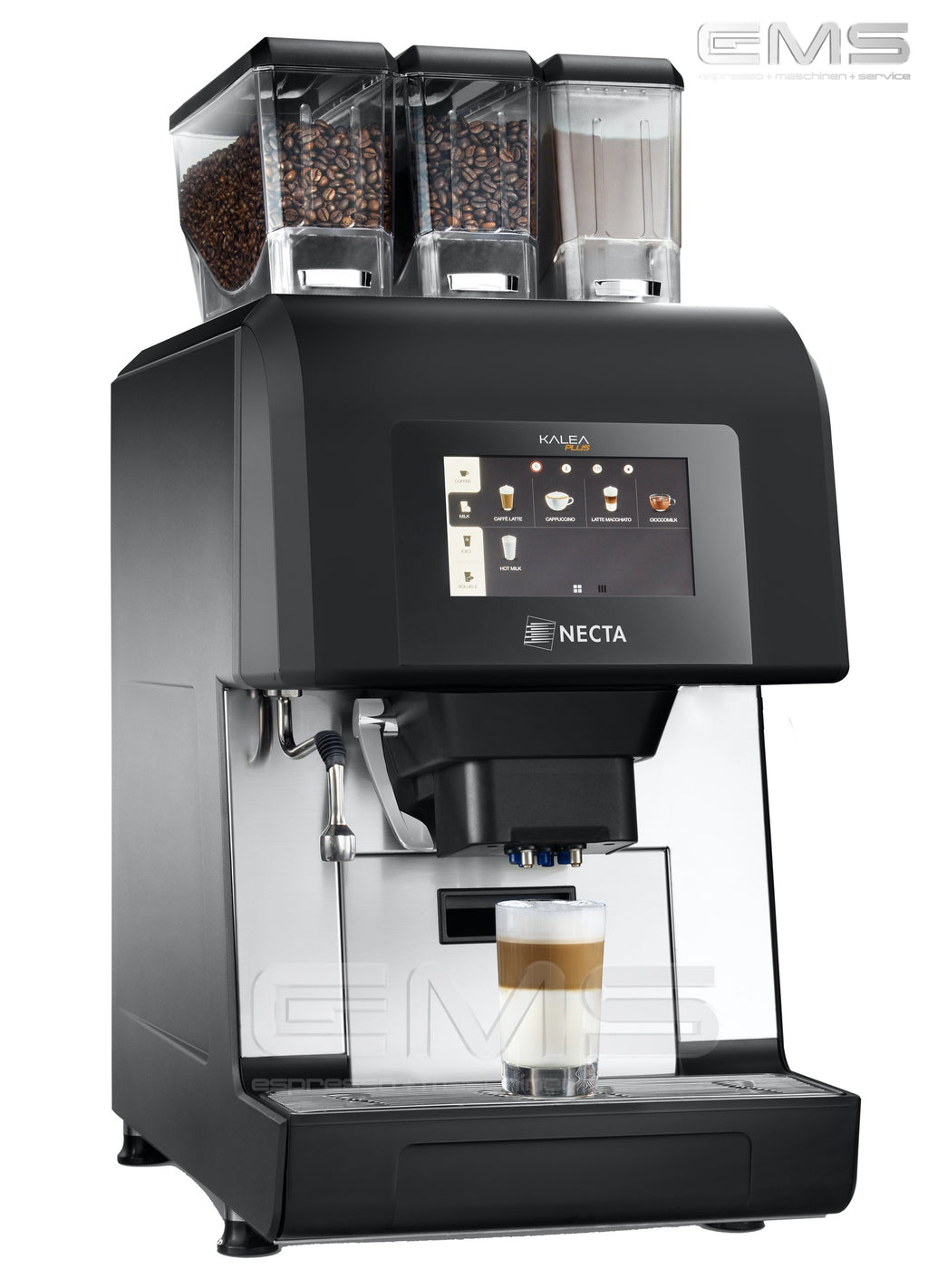 Necta Kalea Plus 2x Espresso + 1x Instant + Frischmilch